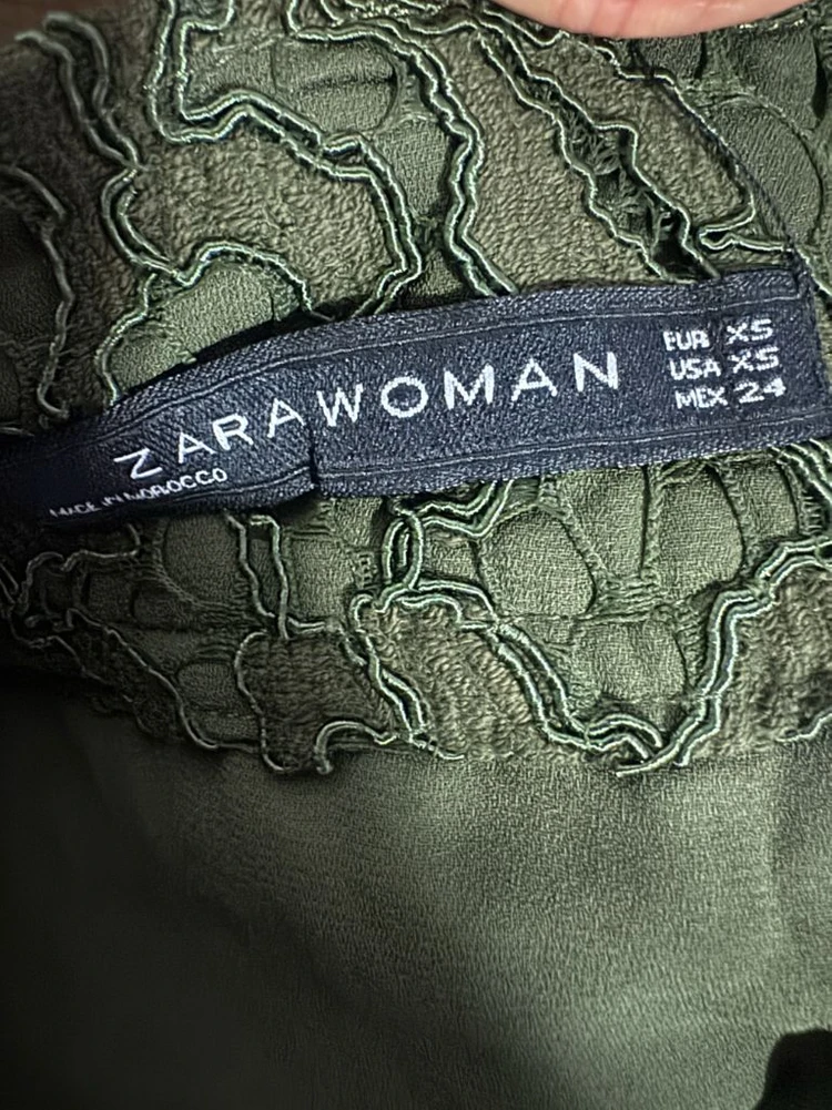 여성 자라 ZARA 머메이드 언발란스 레이스 롱 스커트 xs 이미지