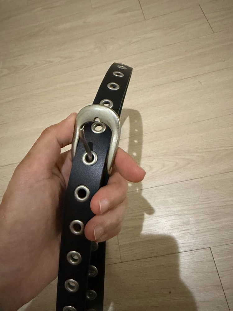 더블유엠씨 펀칭 벨트_BLACK 새상품 이미지