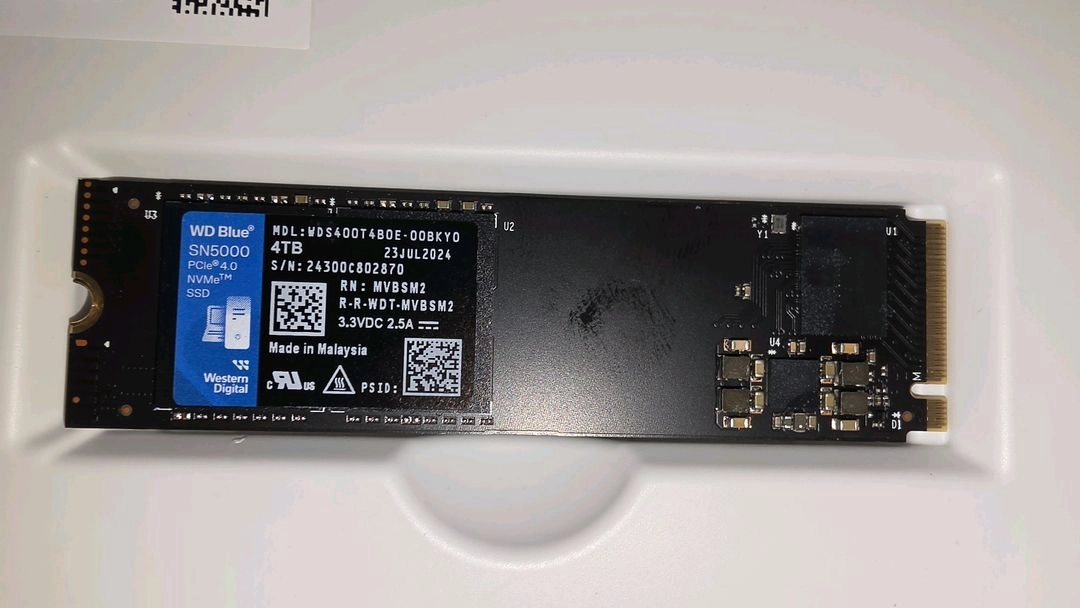 WD BLUE SN5000 M.2 NVMe 4TB 이미지