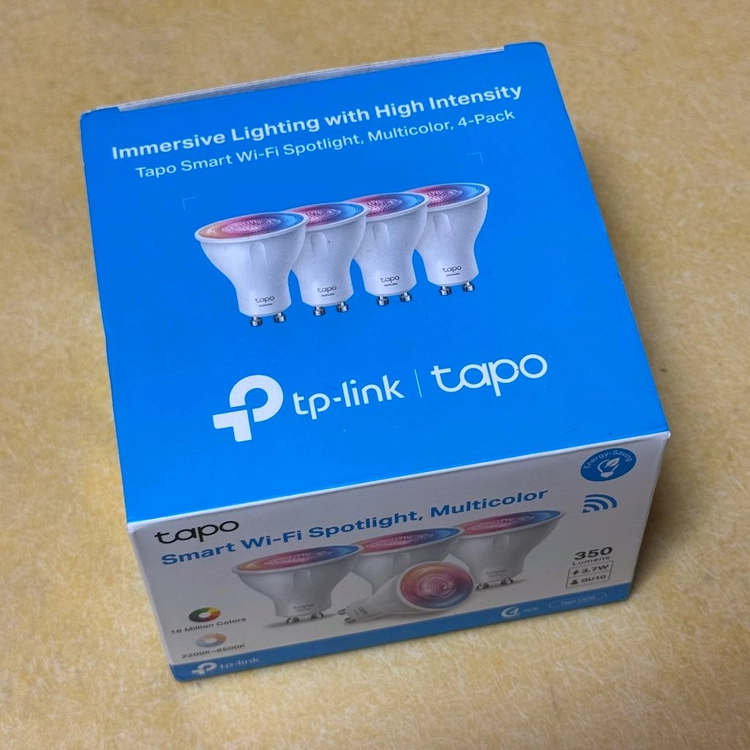 Tapo L630 4팩 스마트 전구 WiFi 스포트라이트 IOT LED 조명 미개봉 새상품 이미지