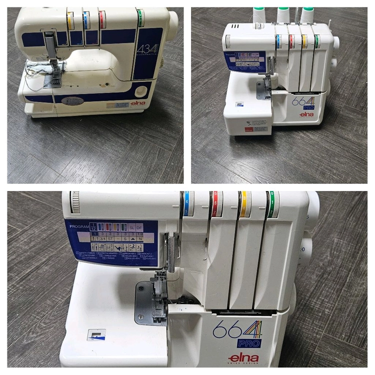 공업용 가정용 미싱 풀세트 저렴 일괄 (브라더 S-7300A / CT9000 / EX5200 + 엘나) 부자재 포함 이미지