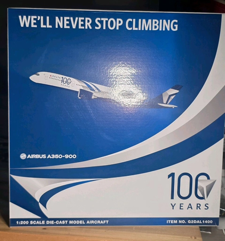 가격인하)제미니젯1:200 델타항공 A350-900(100주년특도)한정판 N527DN 비행기모형 판매합니다 이미지