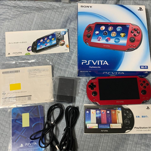 소장용 일본 오리지널 소니 PS비타 PSVita 1세대 코스믹레드 팝니다. 이미지