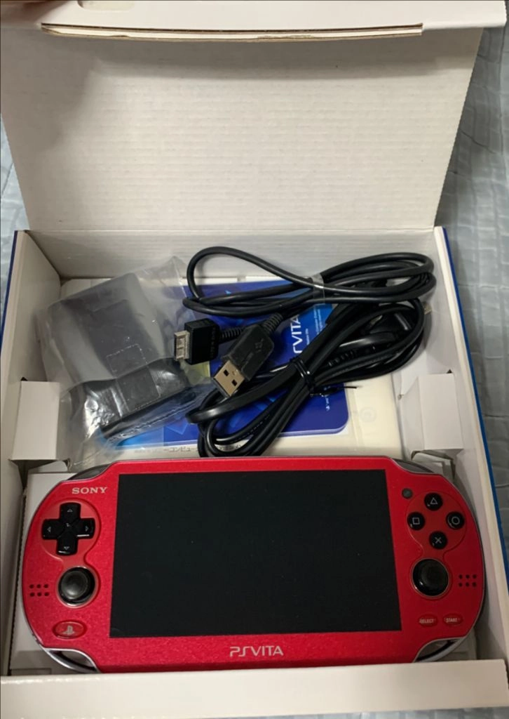 소장용 일본 오리지널 소니 PS비타 PSVita 1세대 코스믹레드 팝니다. 이미지