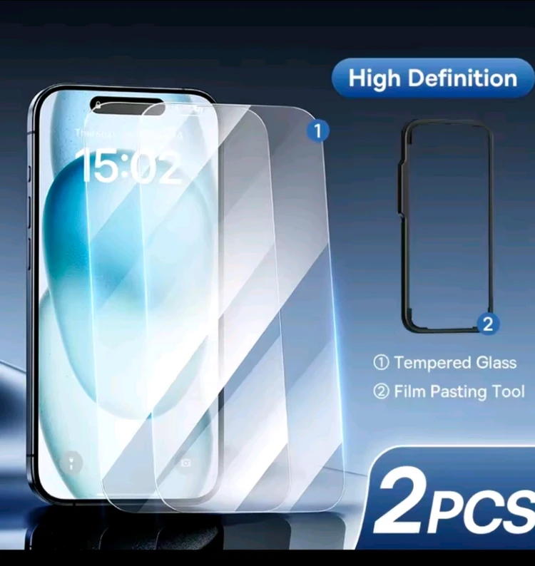 애플 Apple iPhone 아이폰 17 Baseus 액정 강화유리 필름, 맥세이프 케이스 미개봉 새제품 일괄 2개 이미지