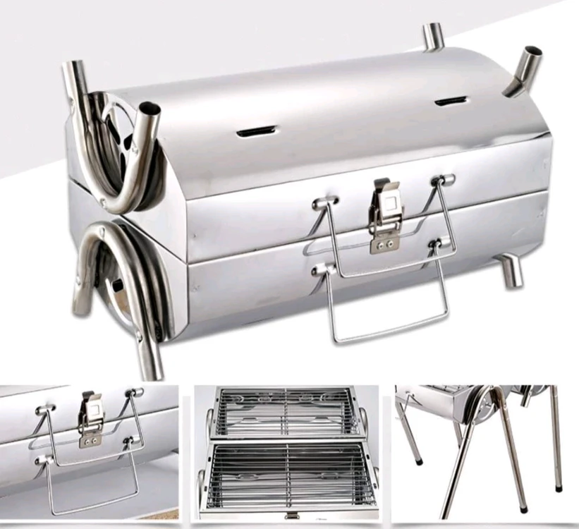 캠핑용 스테인레스 Bbq 그릴 이미지