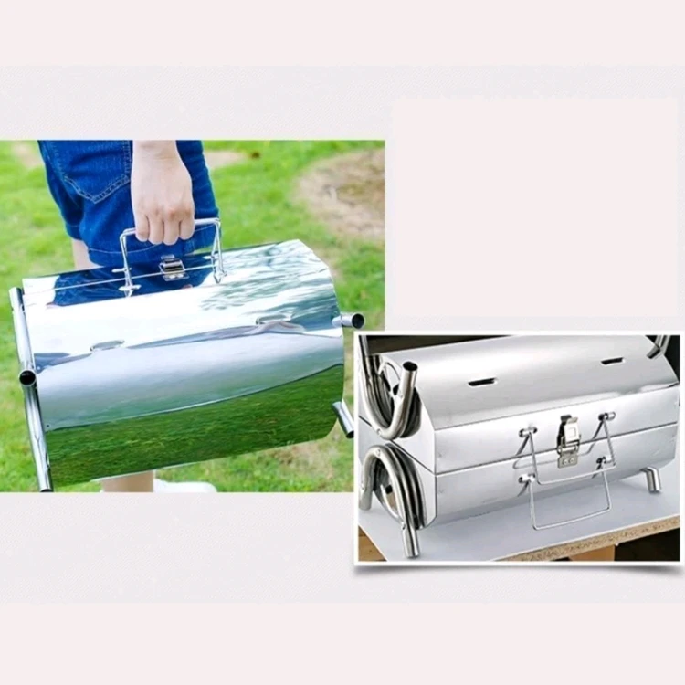캠핑용 스테인레스 Bbq 그릴 이미지