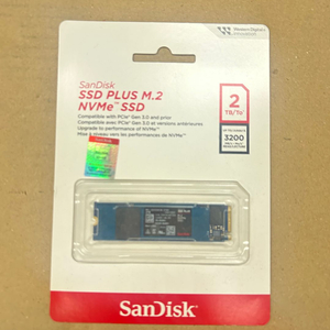 샌디스크 SSD PLUS M.2 NVMe 2TB 미개봉 새상품 이미지