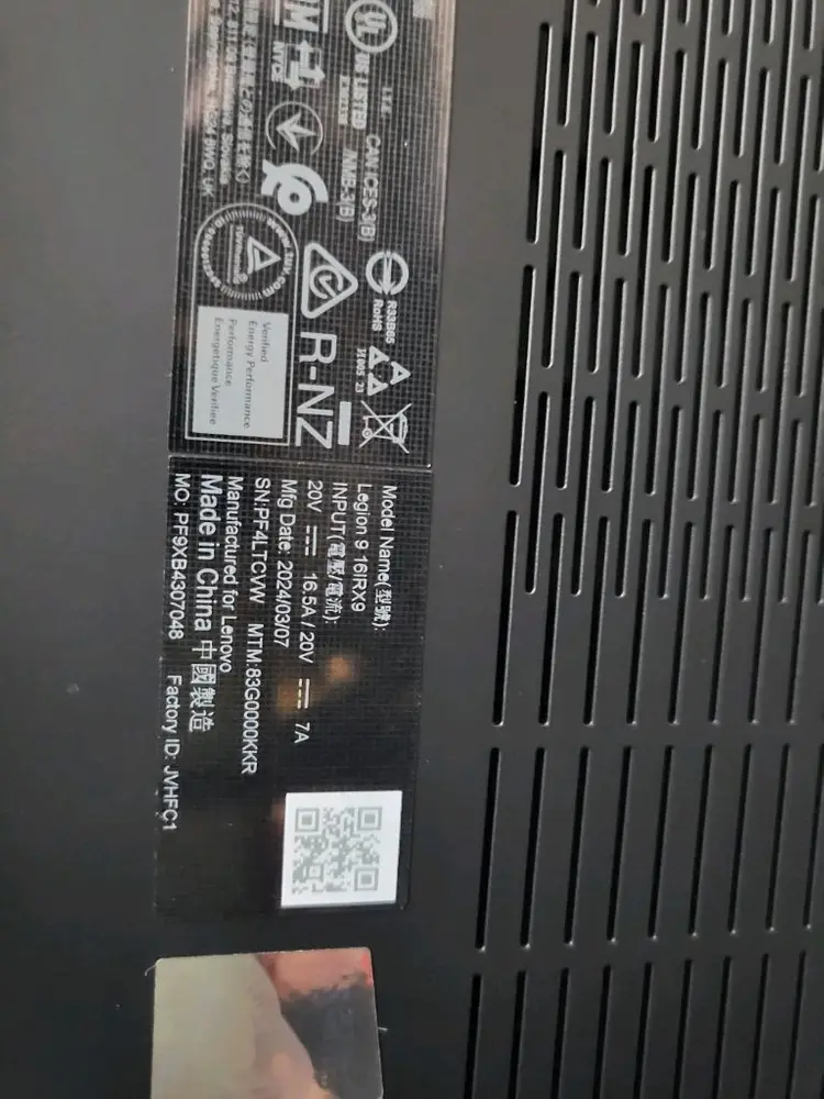 레노버 리전 프로 9i 14900hx 64g 1tb 4090 판매 이미지