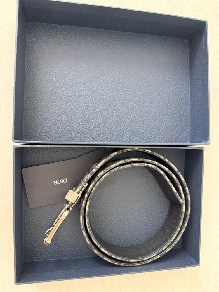(중고) 디올 오블리크 자카드 벨트 (size 95) 이미지
