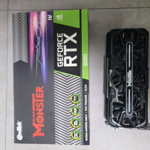 이엠텍 블랙몬스터 RTX 3080 그래픽카드 이미지