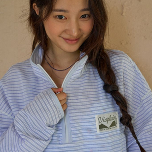 VIA SUMMER STRIPE ANORAK (BLUE STRIPE) 새상품 이미지