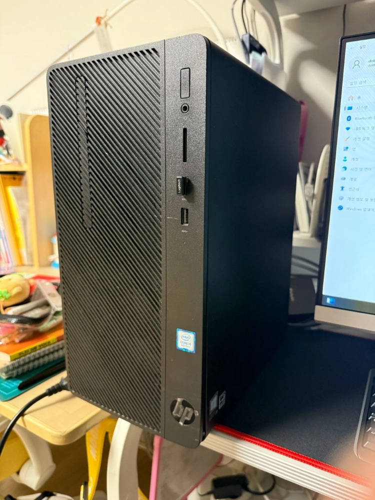 HP 280 G4 MT 데스크탑 과 모니터 세트 판매해요 이미지