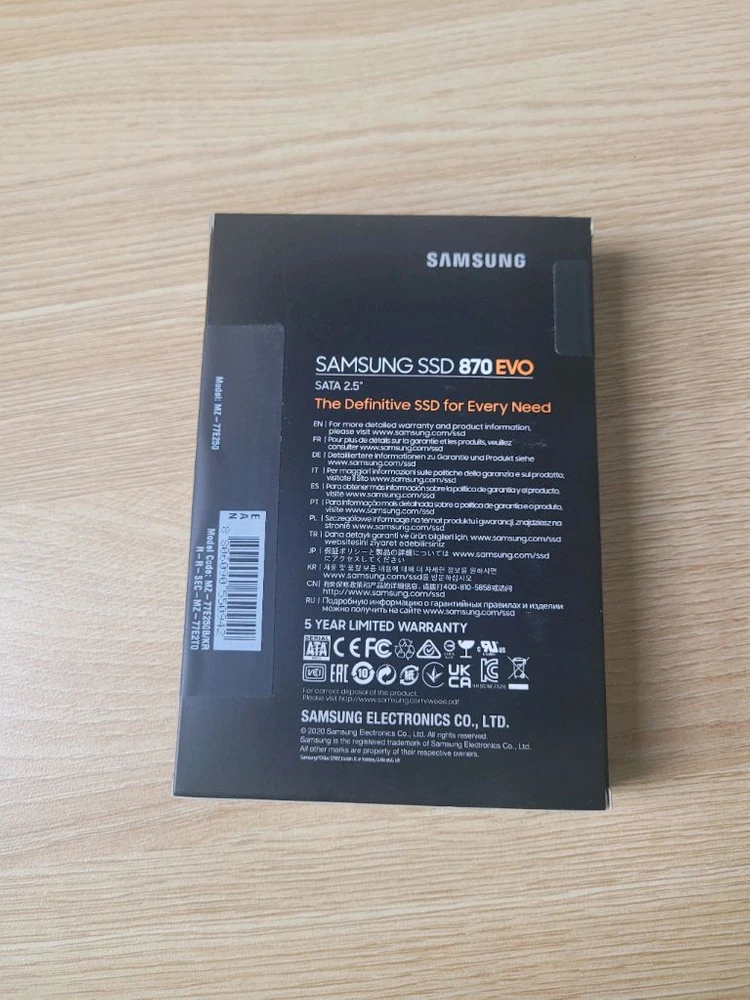 삼성 870EVO SSD (250GB, 500GB, 1TB, 2TB ) 미개봉!새상품!정품! 이미지