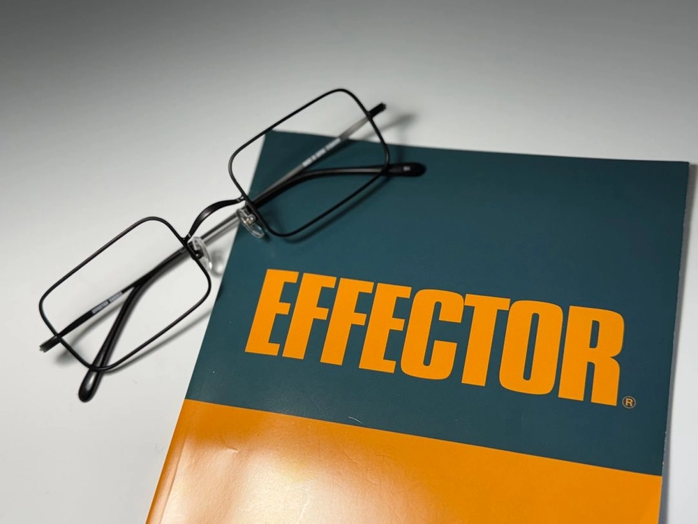 EFFECTOR 이펙터 새들 스퀘어 사각 매트블랙 일본 안경 0104 이미지
