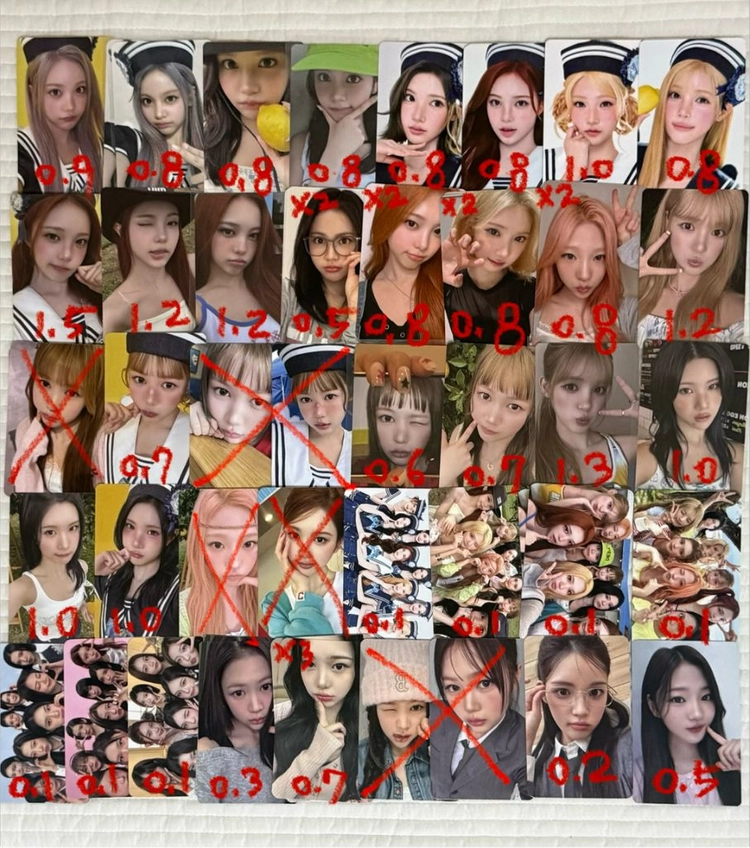 (사진 4장) 하츠투하츠 미공포 포카 엽서 스티커 미개봉 앨범 판매 이미지