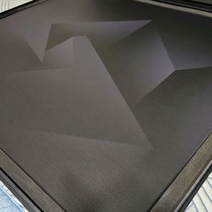 글래스워크 Polarity 폴라리티 글래스 마우스패드 스피드컨트롤 저소음 블랙, XL (560x480) 이미지