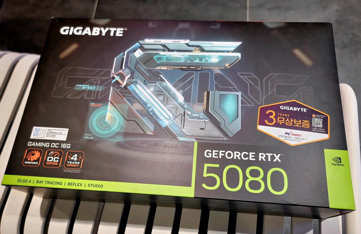GIGABYTE 지포스 RTX 5080 GAMING OC D7 16GB PC디렉트 - 안심되는 중고거래