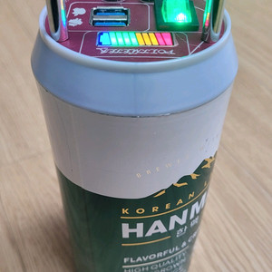 캠핑 갬성 맥주캔 파워뱅크 맥뱅(12.6V 12.6A) 이미지