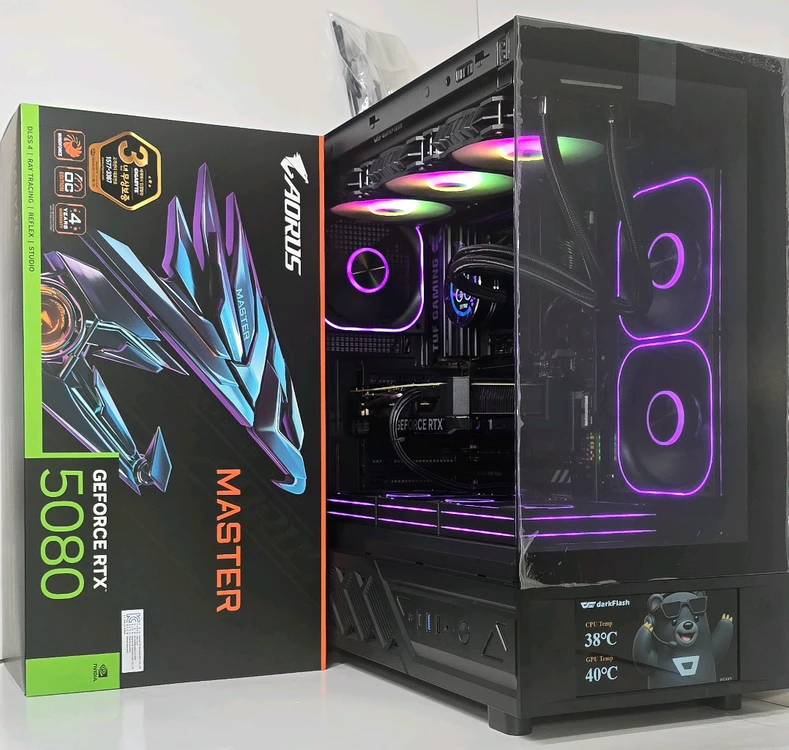 (9850X3D RTX5080 새제품) 32GB, B850, 수랭쿨러,1250W GOLD, 방송게이밍컴퓨터본체 이미지
