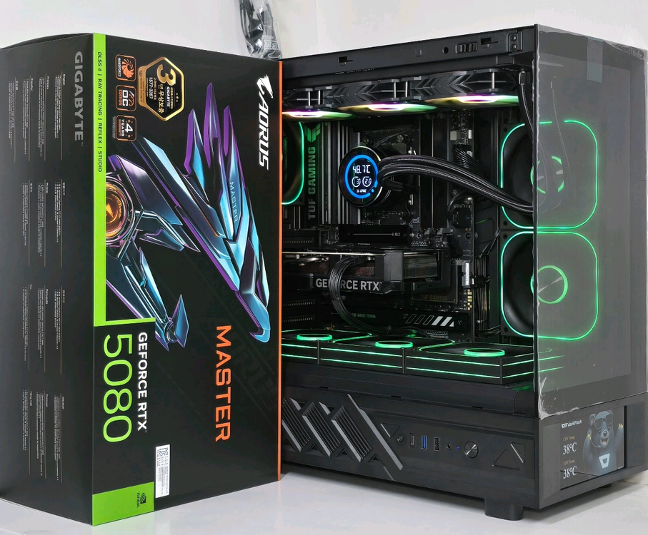 (9850X3D RTX5080 새제품) 32GB, B850, 수랭쿨러,1250W GOLD, 방송게이밍컴퓨터본체 이미지