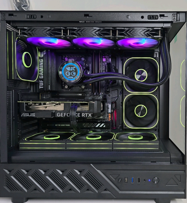 (9850X3D RTX5080 새제품) 32GB, B850, 수랭쿨러,1250W GOLD, 방송게이밍컴퓨터본체 이미지