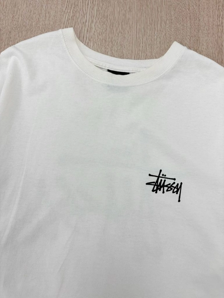 스투시 빅로고 기본 반팔 티셔츠 화이트 (XL) 이미지