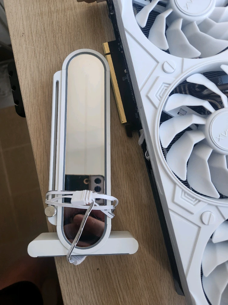 갤럭시 rtx4070ti 12gb white 그래픽카드 이미지