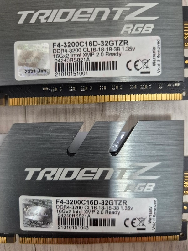 G.SKILL TRIDENT Z RGB DDR4 32GB (16GBx2) 이미지