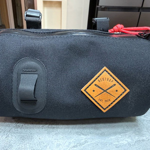 리스트랩 캐니스터 백 핸들바 투어 여행 자전거 가방 RESTRAP - made in UK, 블랙, 1개 이미지
