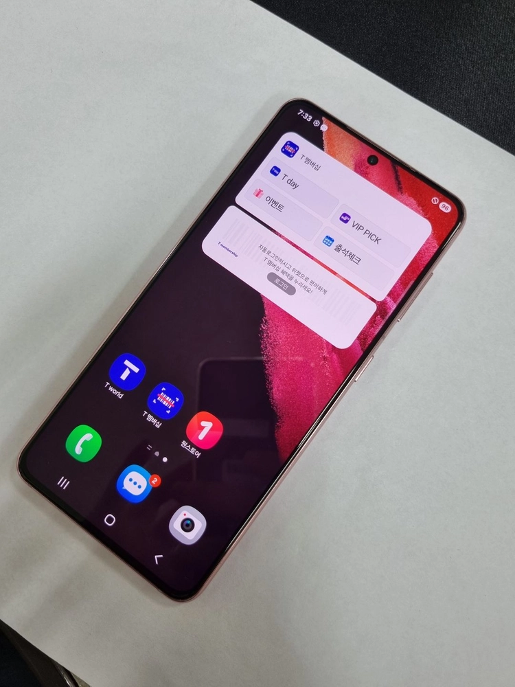 갤럭시S21 256GB 핑크 무잔상 SK 중고폰 215961 이미지
