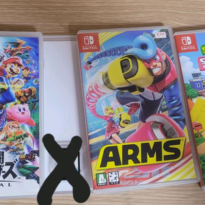 닌텐도 스위치 게임팩 3종 (스매시브라더스, ARMS, 모여봐요 동물의 숲) 이미지