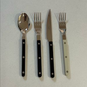 사브르 한식 스푼 디너 포크 나이프 세트 블랙:) 이미지