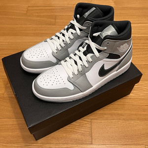 나이키 조던 1 미드 라이트 스모크 그레이 앤트러사이트 275 새제품 554724-078 Nike 스니커즈 운동화 이미지