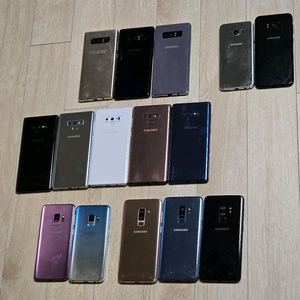 갤럭시 S8, 노트8, S9, 노트9 목업 모형폰 이미지