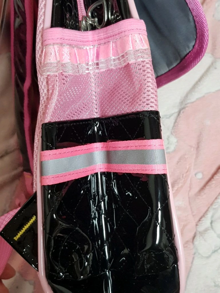 여아 어린이 블핑 리본백팩 & 보조가방 세트 이미지