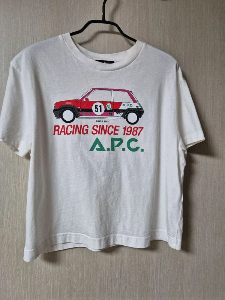 (정품) 23년 아페쎄 A.P.C. 샐리 카 반팔 티셔츠 화이트 이미지