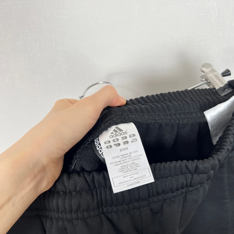 아디다스 기모 블랙 트레이닝 바지 공용S 라덴 빈티지 이미지