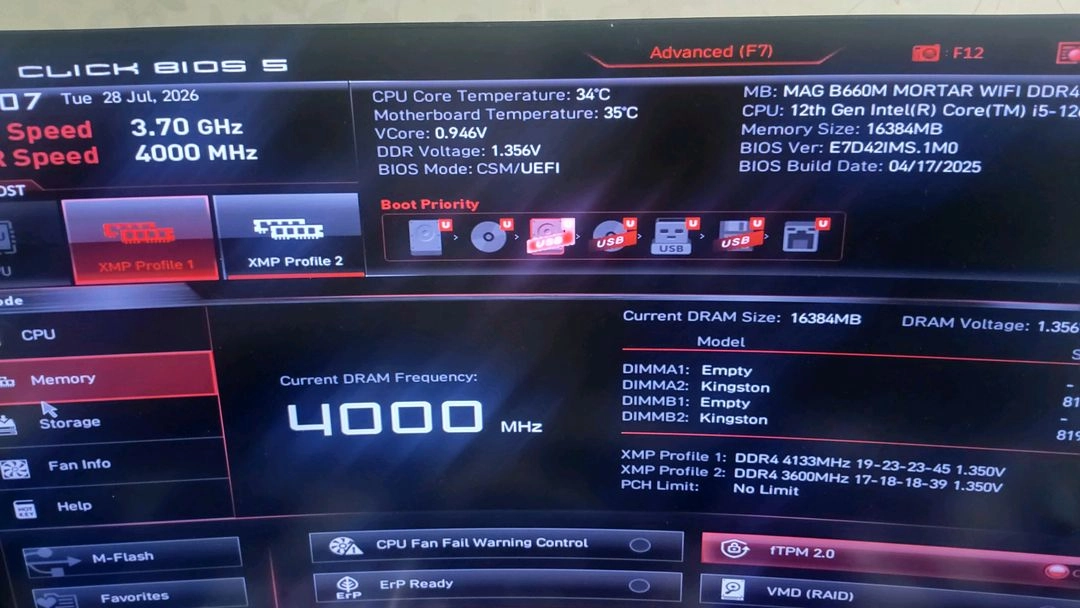 HyperX ddr4-4133 16gb (8g x 2) 판매합니다 이미지