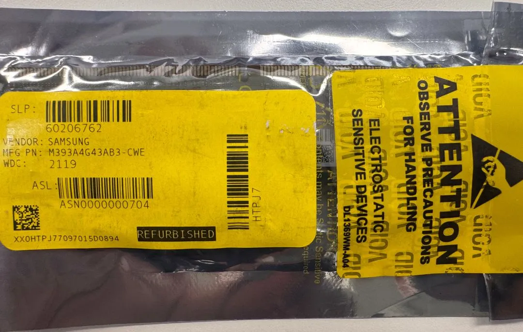삼성 32GB DDR4 3200AA ECC 서버용 메모리 Ram 3개 이미지