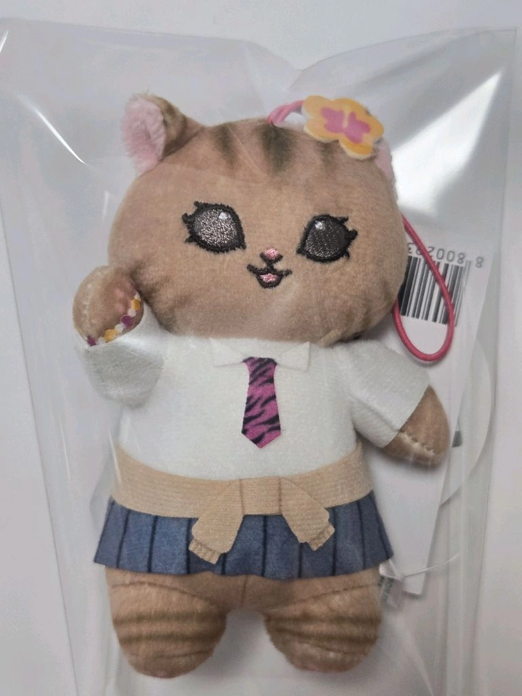 [새상품]모프샌드 모후샌드 갸루 교복 스쿨 고양이 태닝 키링 인형 마스코트 이미지