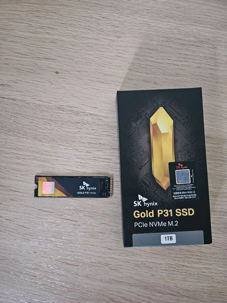 SK하이닉스 Gold P31 1TB NVMe SSD / 사용 216시간 이미지