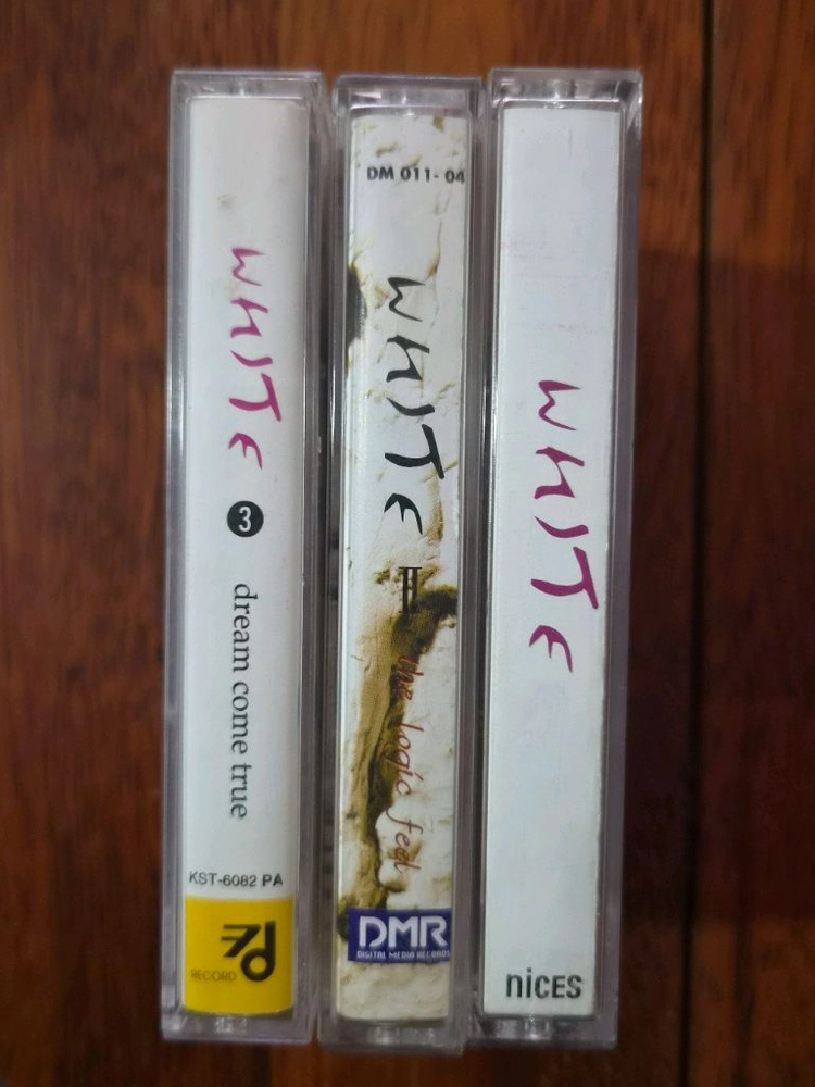 WHITE 화이트 카세트테이프 3개 일괄판매 이미지