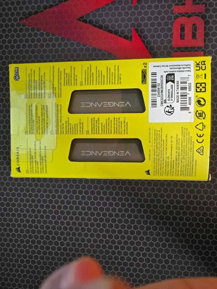 커세어 벤젠스 DDR5 5600 32GB(16X2) 팝니다. 이미지