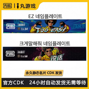 배그 스킨 코드 ez,크게 말해줘 신규 희귀 네임플레이트 최저가 이미지