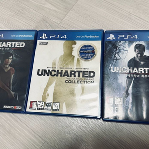 ps4 언챠티드 시리즈 3개 일괄 판매합니다 이미지