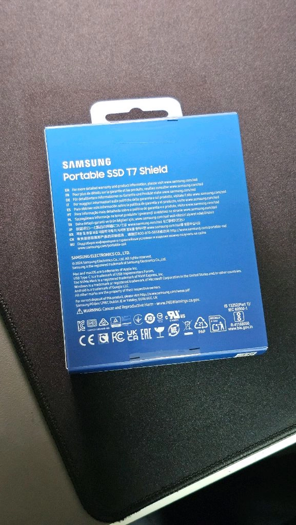 삼성 T7쉴드 2TB 블랙 ssd새상품 이미지