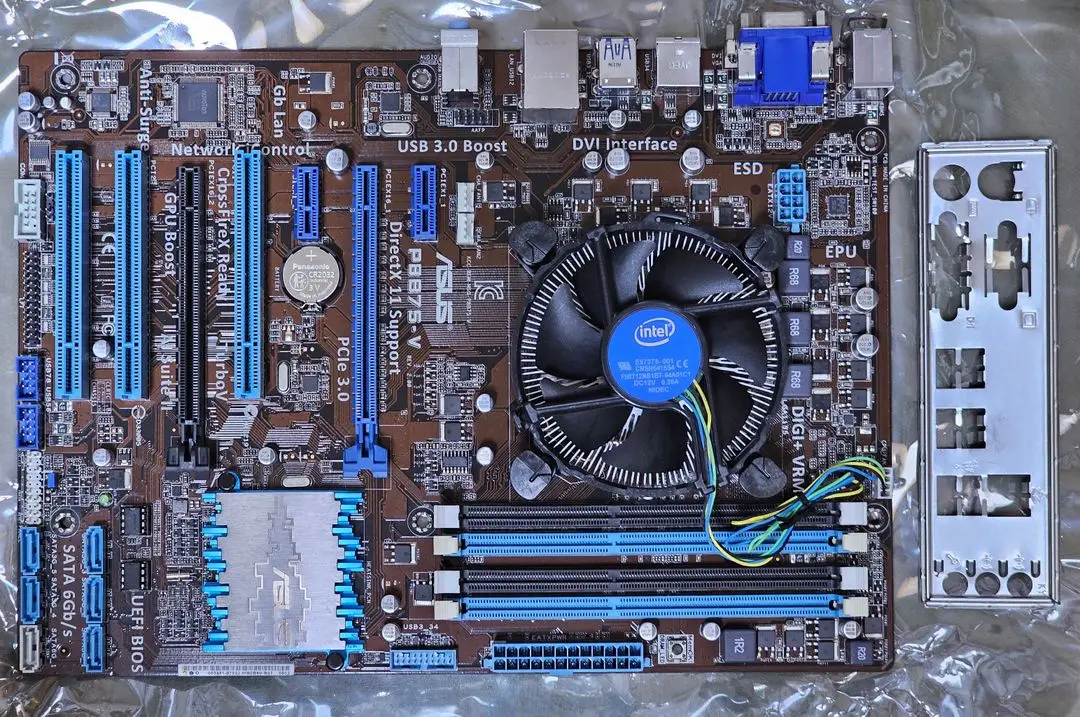 인텔 i5-3550 CPU, ASUS P8B75-V 메인보드 이미지