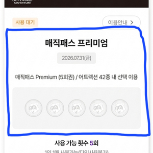 후기 많아요_7월 31일(금요일)_롯데월드 매직패스 프리미엄 5회권 이미지