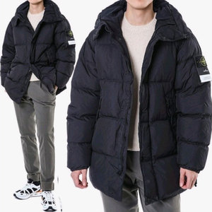 25~26fw 스톤아일랜드 크링클랩스 롱패딩 블랙 M 이미지